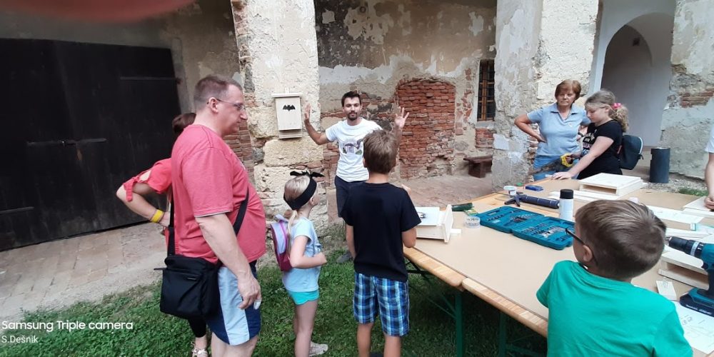 Ustvarjalne delavnice na dogodku ”Preživi večer z netopirji na gradu na Goričkem”