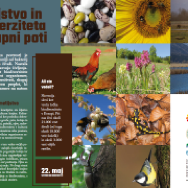 Information boards for the educational trail about biodiversity and agriculture